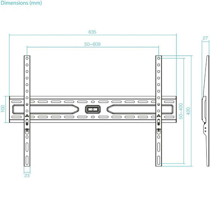 Tooq Soporte Fijo de Pared LP1050F-B para Pantallas de 37-86 pulgadas